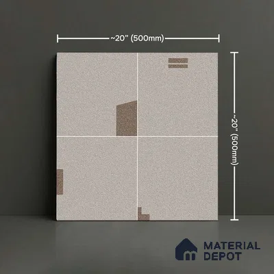 Stone Floor Tile   TL 10481  20 inch x 20 inch - Vitrified Matte Finish -12 mm | Suitable for Parking, Balcony & Terrace | Pattern Alignment May Vary | 2-3 mm Spacer is Mandatory