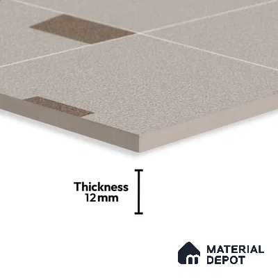 Stone Floor Tile   TL 10481  20 inch x 20 inch - Vitrified Matte Finish -12 mm | Suitable for Parking, Balcony & Terrace | Pattern Alignment May Vary | 2-3 mm Spacer is Mandatory