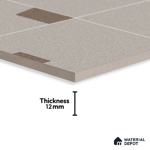 Stone Floor Tile   TL 10481  20 inch x 20 inch - Vitrified Matte Finish -12 mm | Suitable for Parking, Balcony & Terrace | Pattern Alignment May Vary | 2-3 mm Spacer is Mandatory