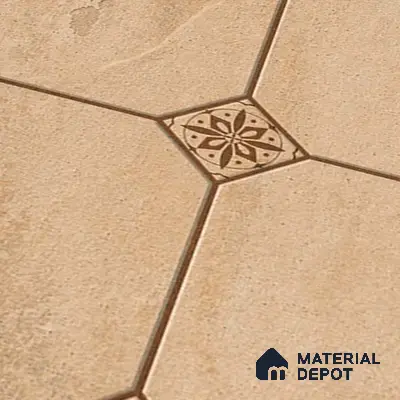 Stone Floor Tile   TL 10485 B  20 inch x 20 inch - Vitrified Matte Finish -12 mm | Suitable for Parking, Balcony & Terrace | Pattern Alignment May Vary | 2-3 mm Spacer is Mandatory