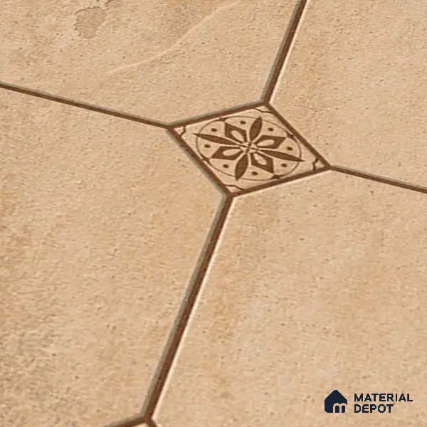 Stone Floor Tile   TL 10485 B  20 inch x 20 inch - Vitrified Matte Finish -12 mm | Suitable for Parking, Balcony & Terrace | Pattern Alignment May Vary | 2-3 mm Spacer is Mandatory