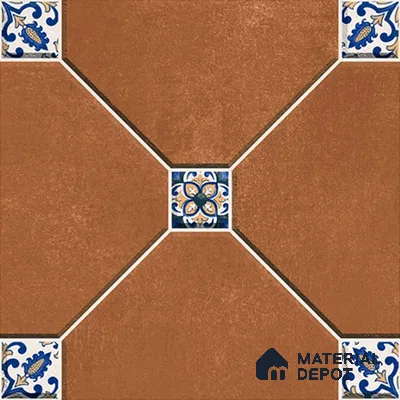 Stone Floor Tile   TL 10485  20 inch x 20 inch - Vitrified Matte Finish -12 mm | Suitable for Parking, Balcony & Terrace | Pattern Alignment May Vary | 2-3 mm Spacer is Mandatory