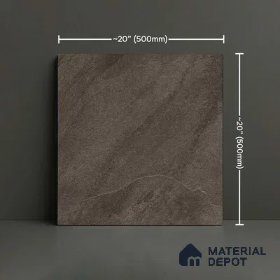 Stone Floor Tile   TL 10479  20 inch x 20 inch - Vitrified Matte Finish -12 mm | Suitable for Parking, Balcony & Terrace | Pattern Alignment May Vary | 2-3 mm Spacer is Mandatory