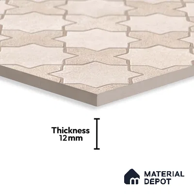 Stone Floor Tile   TL 10483 B  20 inch x 20 inch - Vitrified Matte Finish -12 mm | Suitable for Parking, Balcony & Terrace | Pattern Alignment May Vary | 2-3 mm Spacer is Mandatory