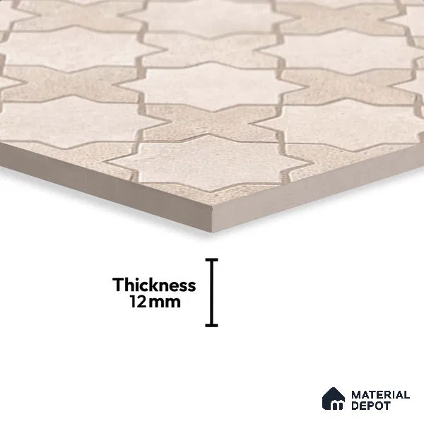 Stone Floor Tile   TL 10483 B  20 inch x 20 inch - Vitrified Matte Finish -12 mm | Suitable for Parking, Balcony & Terrace | Pattern Alignment May Vary | 2-3 mm Spacer is Mandatory