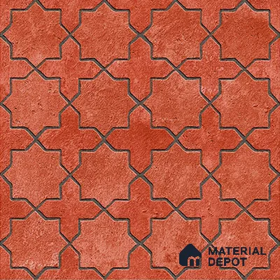 Stone Floor Tile   TL 10483  20 inch x 20 inch - Vitrified Matte Finish -12 mm | Suitable for Parking, Balcony & Terrace | Pattern Alignment May Vary | 2-3 mm Spacer is Mandatory