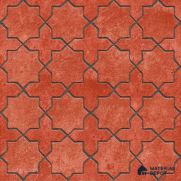 Stone Floor Tile   TL 10483  20 inch x 20 inch - Vitrified Matte Finish -12 mm | Suitable for Parking, Balcony & Terrace | Pattern Alignment May Vary | 2-3 mm Spacer is Mandatory
