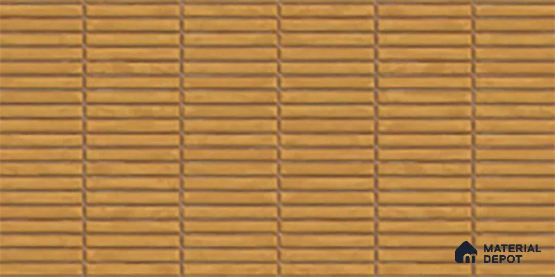 Subway Look Wall Tile TL 10373 B Mendila Orange 24 x 12 inch Matte Finish Ceramic Tile - 9 mm | Suitable for Kitchen, Bathroom & Dining Area | Please Expect a Slight Variation of Pattern