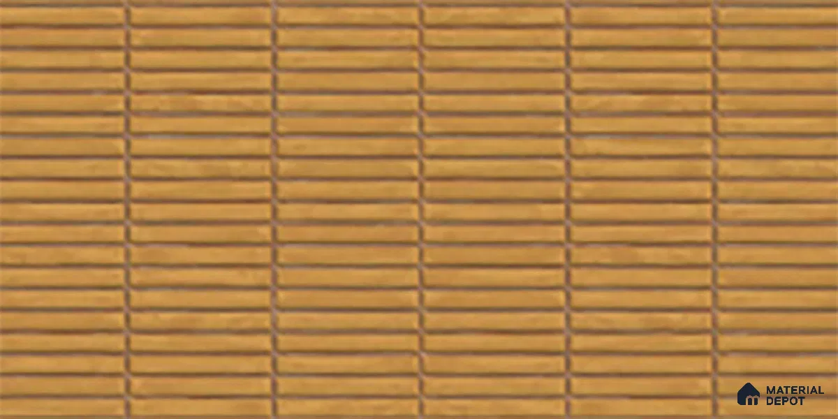 Subway Look Wall Tile TL 10373 B Mendila Orange 24 x 12 inch Matte Finish Ceramic Tile - 9 mm | Suitable for Kitchen, Bathroom & Dining Area | Please Expect a Slight Variation of Pattern