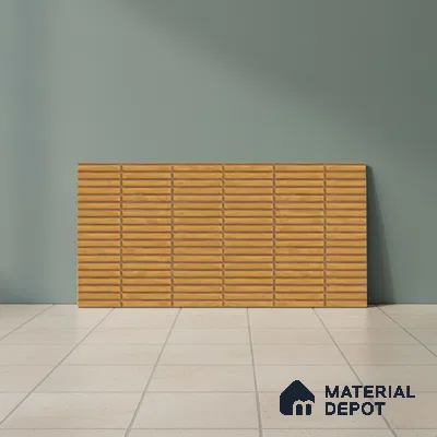 Subway Look Wall Tile TL 10373 B Mendila Orange 24 x 12 inch Matte Finish Ceramic Tile - 9 mm | Suitable for Kitchen, Bathroom & Dining Area | Please Expect a Slight Variation of Pattern