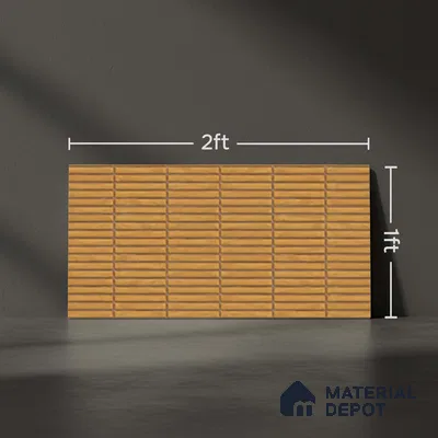 Subway Look Wall Tile TL 10373 B Mendila Orange 24 x 12 inch Matte Finish Ceramic Tile - 9 mm | Suitable for Kitchen, Bathroom & Dining Area | Please Expect a Slight Variation of Pattern