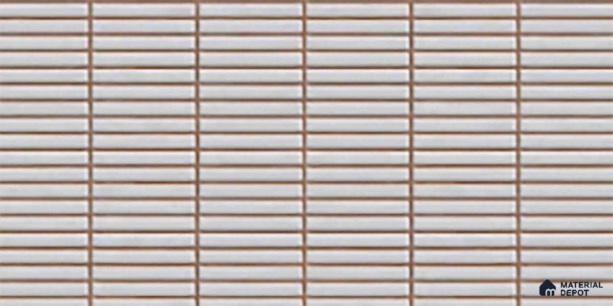 Subway Look Wall Tile TL 10373 C Mendila Silver 24 x 12 inch Matte Finish Ceramic Tile - 9 mm | Suitable For Bathroom, Kitchen & Dining Area | Please Expect a Slight Variation of Pattern