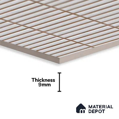 Subway Look Wall Tile TL 10373 C Mendila Silver 24 x 12 inch Matte Finish Ceramic Tile - 9 mm | Suitable For Bathroom, Kitchen & Dining Area | Please Expect a Slight Variation of Pattern