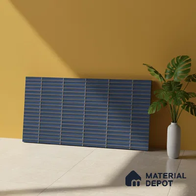 Subway Look Wall Tile TL 10373 D Mendila Lagoon 24 x 12 inch Matte Finish Ceramic Tile - 9 mm | Suitable for Kitchen, Bathroom & Dining Area | Please Expect a Slight Variation of Pattern