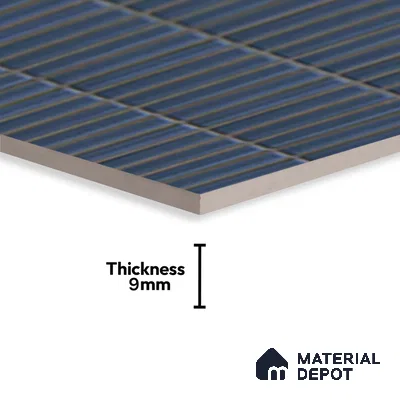 Subway Look Wall Tile TL 10373 D Mendila Lagoon 24 x 12 inch Matte Finish Ceramic Tile - 9 mm | Suitable for Kitchen, Bathroom & Dining Area | Please Expect a Slight Variation of Pattern