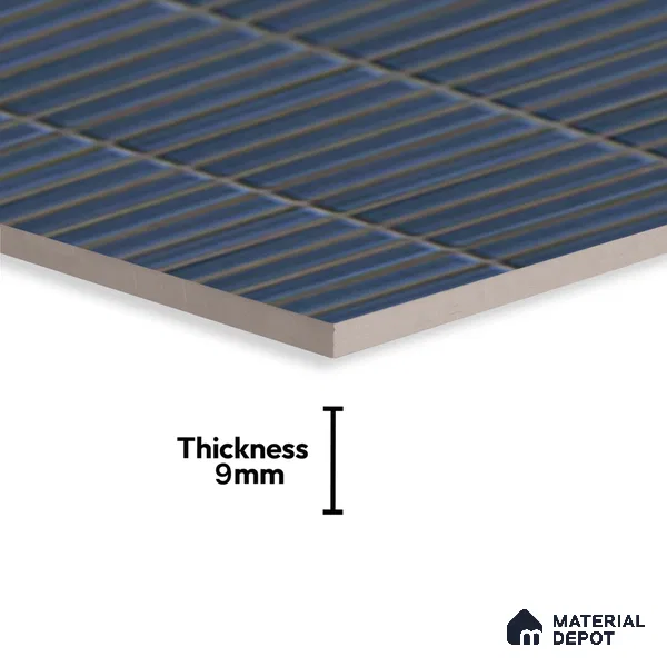 Subway Look Wall Tile TL 10373 D Mendila Lagoon 24 x 12 inch Matte Finish Ceramic Tile - 9 mm | Suitable for Kitchen, Bathroom & Dining Area | Please Expect a Slight Variation of Pattern