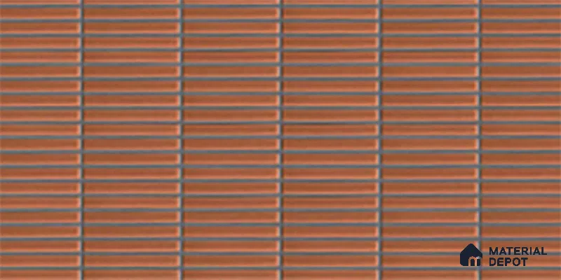 Subway Look Wall Tile TL 10373 E Mendila Clay 24 x 12 inch Matte Finish Ceramic Tile - 9 mm | Suitable for Kitchen, Bathroom & Dining Area | Please Expect a Slight Variation of Pattern