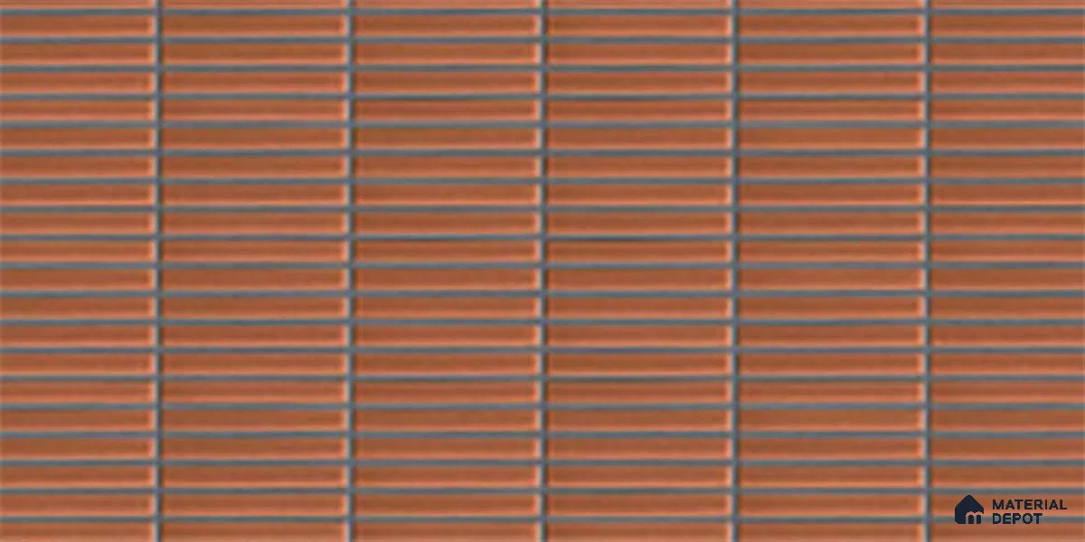 Subway Look Wall Tile TL 10373 E Mendila Clay 24 x 12 inch Matte Finish Ceramic Tile - 9 mm | Suitable for Kitchen, Bathroom & Dining Area | Please Expect a Slight Variation of Pattern