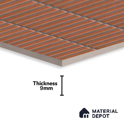 Subway Look Wall Tile TL 10373 E Mendila Clay 24 x 12 inch Matte Finish Ceramic Tile - 9 mm | Suitable for Kitchen, Bathroom & Dining Area | Please Expect a Slight Variation of Pattern