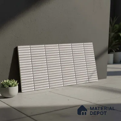 Subway Look Wall Tile TL 10373 F Mendila Bianco 24 x 12 inch Matte Finish Ceramic Tile - 9 mm | Suitable for Kitchen, Bathroom & Dining Area | Please Expect a Slight Variation of Pattern