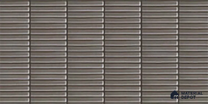 Subway Look Wall Tile TL 10373 G Mendila Smoke 24 x 12 inch Matte Finish Ceramic Tile - 9 mm | Suitable for Kitchen, Bathroom & Dining Area | Please Expect a Slight Variation of Pattern