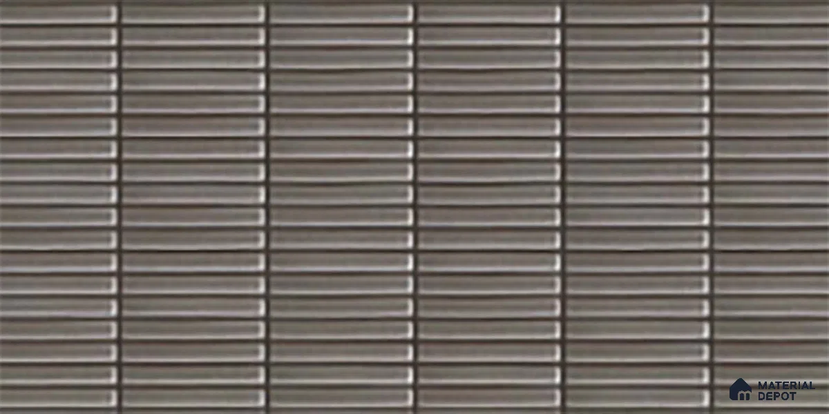 Subway Look Wall Tile TL 10373 G Mendila Smoke 24 x 12 inch Matte Finish Ceramic Tile - 9 mm | Suitable for Kitchen, Bathroom & Dining Area | Please Expect a Slight Variation of Pattern