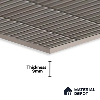 Subway Look Wall Tile TL 10373 G Mendila Smoke 24 x 12 inch Matte Finish Ceramic Tile - 9 mm | Suitable for Kitchen, Bathroom & Dining Area | Please Expect a Slight Variation of Pattern
