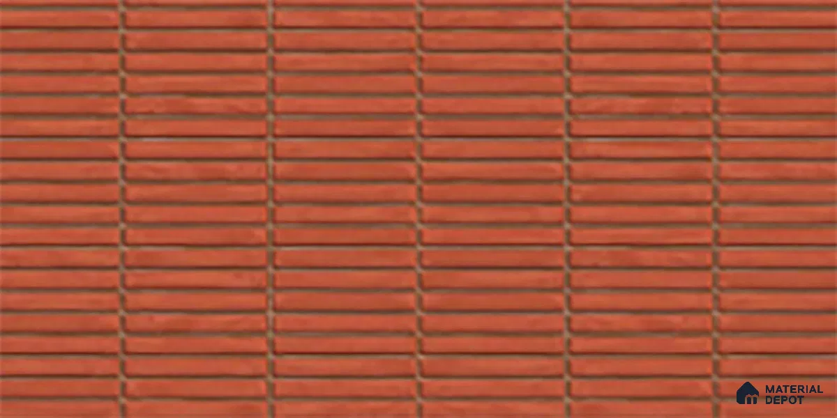 Subway Look Wall Tile TL 10373 Mendila Red 24 x 12 inch Matte Finish Ceramic Tile - 9 mm | Suitable for Kitchen, Bathroom & Dining Area | Please Expect a Slight Variation of Pattern