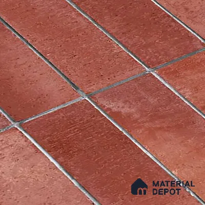Subway Look Floor Tile TL 10372 B Artistic clay 24 x 12 inch Glossy Finish Ceramic Tile - 9 mm | Suitable For Bathroom, Kitchen & Dining Area | Please Expect a Slight Variation of Pattern