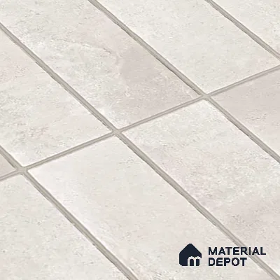Subway Look Floor Tile TL 10372 C Artistic snowy 24 x 12 inch Glossy Finish Ceramic Tile - 9 mm | Suitable for Kitchen, Bathroom & Dining Area | Please Expect a Slight Variation of Pattern
