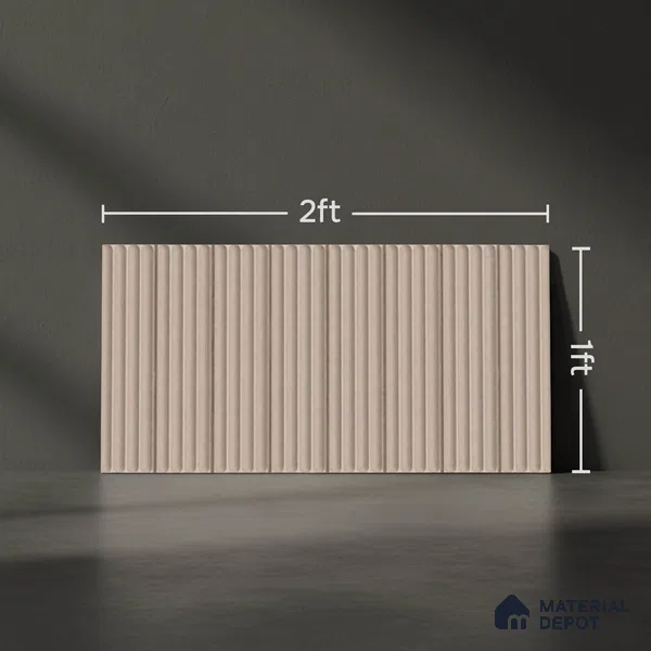 TL 10723 Quimper Beige HL 24 x 12 inch Glossy Finish  Ceramic Tile - 9 mm | Please Expect a Slight Variation of Pattern