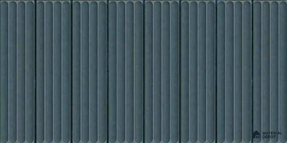TL 10162 B Quimper Aqua HL 24 x 12 inch Glossy Finish Ceramic Tile - 9 mm | Please Expect a Slight Variation of Pattern