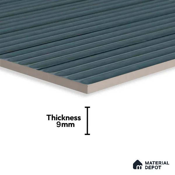 TL 10162 B Quimper Aqua HL 24 x 12 inch Glossy Finish Ceramic Tile - 9 mm | Please Expect a Slight Variation of Pattern