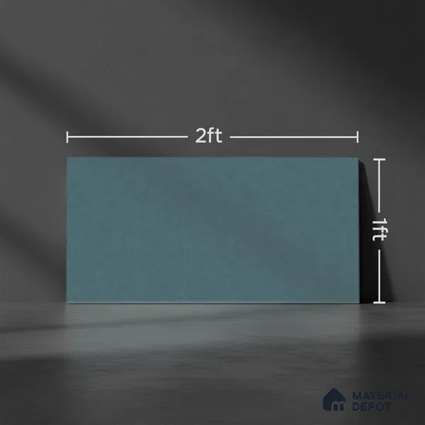 TL 10162 Quimper Aqua 24 x 12 inch Glossy Finish Ceramic Tile - 9 mm