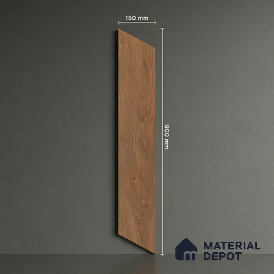 Wood Look Floor Tile TL 10389 Puritan Pine 35.43 inch x 6 inch Matte Finish Vitrified Tile - 9 mm | Suitable For living Room, Bedroom, Bathroom | 2-3 mm Spacer is Mandatory
