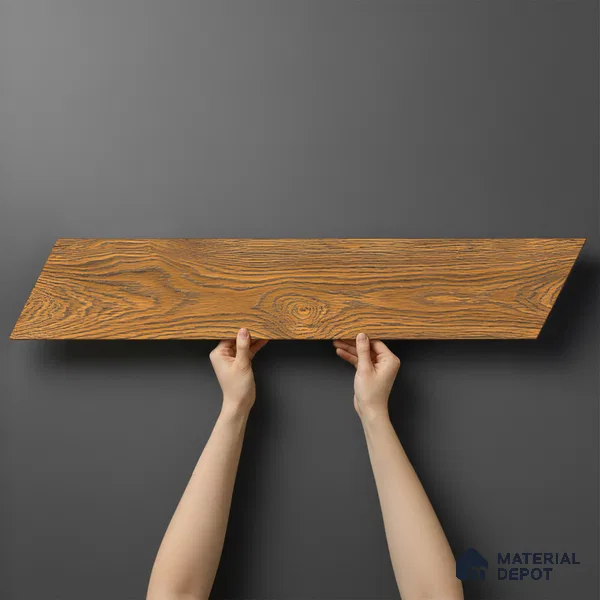 Wood Look Floor Tile TL 10386 Lpswich Pine 35.43 inch x 6 inch Matte Finish Vitrified Tile - 9 mm | Suitable For living Room, Bedroom, Bathroom | 2-3 mm Spacer is Mandatory