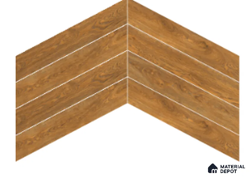 Wood Look Floor Tile TL 10386 Lpswich Pine 35.43 inch x 6 inch Matte Finish Vitrified Tile - 9 mm | Suitable For living Room, Bedroom, Bathroom | 2-3 mm Spacer is Mandatory