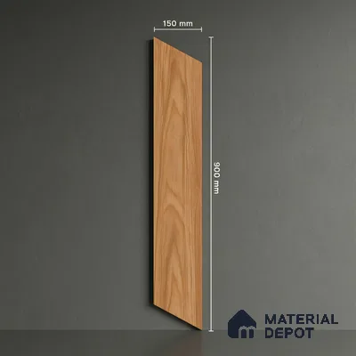 Wood Look Floor Tile TL 10392 Chevron Treviso 35.43 inch x 6 inch Matte Finish Porcelain Tile - 9 mm | Suitable For living Room, Bedroom, Bathroom | 2-3 mm Spacer is Mandatory