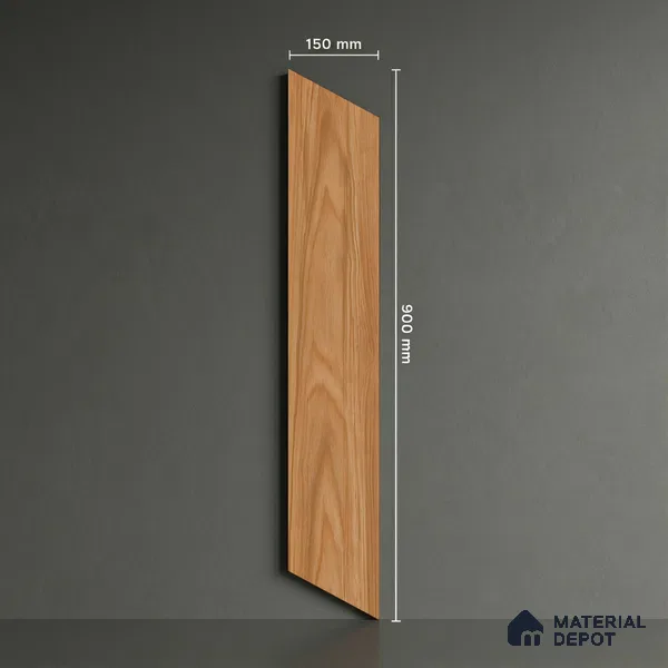 Wood Look Floor Tile TL 10392 Chevron Treviso 35.43 inch x 6 inch Matte Finish Porcelain Tile - 9 mm | Suitable For living Room, Bedroom, Bathroom | 2-3 mm Spacer is Mandatory