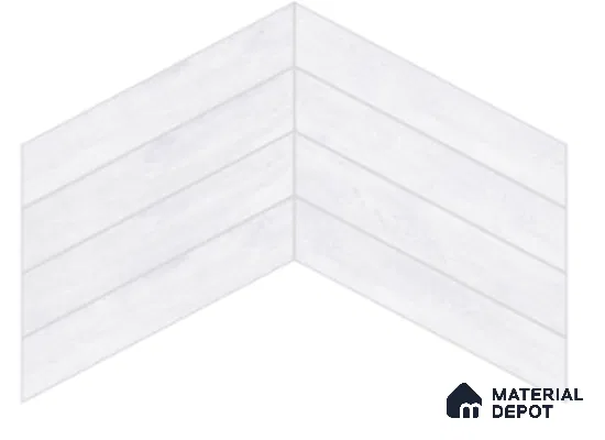 Wood Look Floor Tile TL 10382 Classic White 35.43 inch x 6 inch Matte Finish Vitrified Tile - 9 mm | Suitable For living Room, Bedroom, Bathroom | 2-3 mm Spacer is Mandatory