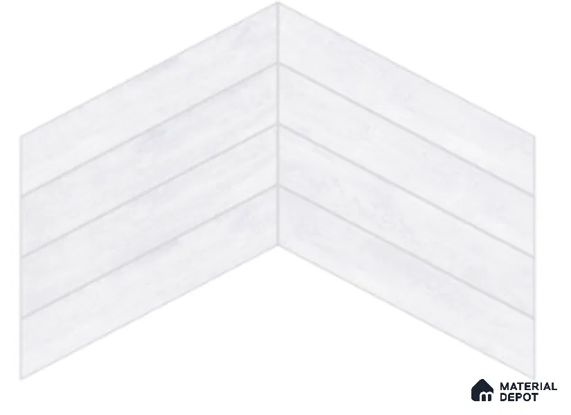 Wood Look Floor Tile TL 10382 Classic White 35.43 inch x 6 inch Matte Finish Vitrified Tile - 9 mm | Suitable For living Room, Bedroom, Bathroom | 2-3 mm Spacer is Mandatory