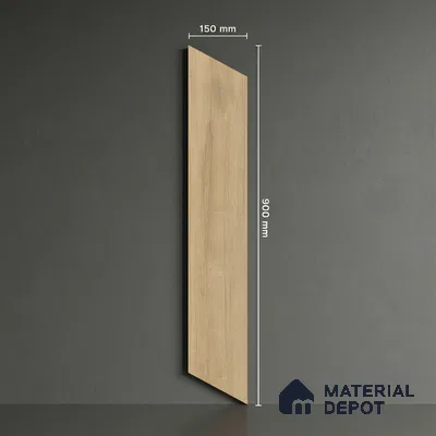 Wood Look Floor Tile TL 10393 C Chevron Tropez Springcreek 35.43 inch x 6 inch Matte Finish Porcelain Tile - 9 mm | Suitable For living Room, Bedroom, Bathroom | 2-3 mm Spacer is Mandatory