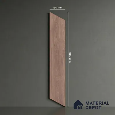 Wood Look Floor Tile TL 10393 Chevron Tropez Pewter 35.43 inch x 6 inch Matte Finish Porcelain Tile - 9 mm | Suitable For living Room, Bedroom, Bathroom | 2-3 mm Spacer is Mandatory