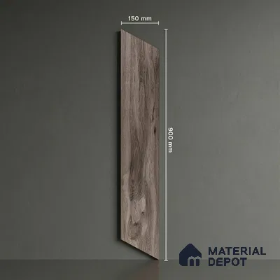 Wood Look Floor Tile TL 10394 Chevron Twilight 35.43 inch x 6 inch Matte Finish Porcelain Tile - 9 mm | Suitable For living Room, Bedroom, Bathroom | 2-3 mm Spacer is Mandatory