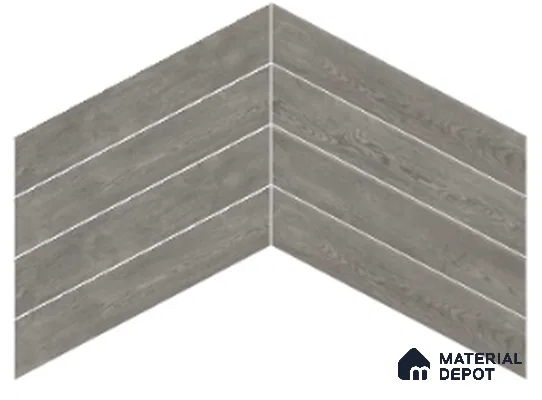 Wood Look Floor Tile TL 10387 B Oak Nouveau Grey 35.43 inch x 6 inch Matte Finish Vitrified Tile - 9 mm | Suitable For living Room, Bedroom, Bathroom | 2-3 mm Spacer is Mandatory