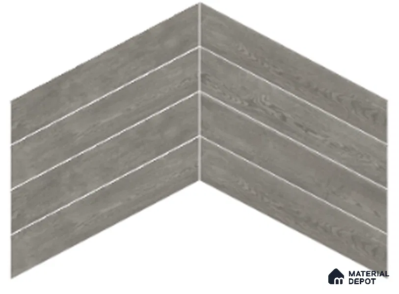 Wood Look Floor Tile TL 10387 B Oak Nouveau Grey 35.43 inch x 6 inch Matte Finish Vitrified Tile - 9 mm | Suitable For living Room, Bedroom, Bathroom | 2-3 mm Spacer is Mandatory