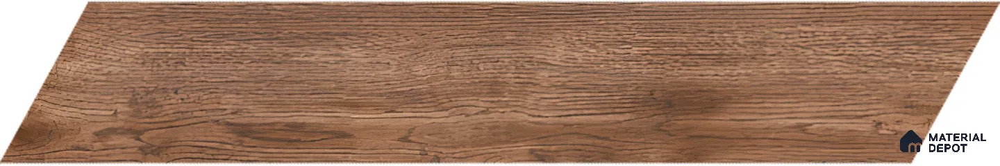 Wood Look Floor Tile TL 10387 C Oak Slate 35.43 inch x 6 inch Matte Finish Vitrified Tile - 9 mm | Suitable For living Room, Bedroom, Bathroom | 2-3 mm Spacer is Mandatory