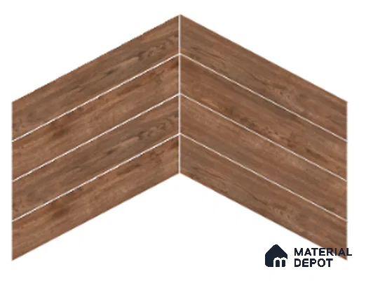 Wood Look Floor Tile TL 10387 C Oak Slate 35.43 inch x 6 inch Matte Finish Vitrified Tile - 9 mm | Suitable For living Room, Bedroom, Bathroom | 2-3 mm Spacer is Mandatory