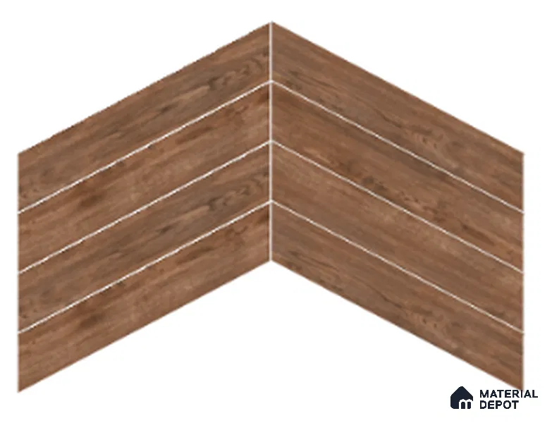 Wood Look Floor Tile TL 10387 C Oak Slate 35.43 inch x 6 inch Matte Finish Vitrified Tile - 9 mm | Suitable For living Room, Bedroom, Bathroom | 2-3 mm Spacer is Mandatory