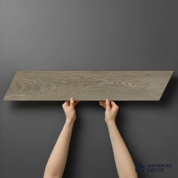 Wood Look Floor Tile TL 10384 English Wood 35.43 inch x 6 inch Matte Finish Vitrified Tile - 9 mm | Suitable For living Room, Bedroom, Bathroom | 2-3 mm Spacer is Mandatory